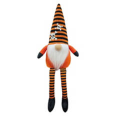 16" Tall Halloween Mini Gnome - Stripes/Skulls