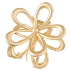 Gold Flower Claw Clip