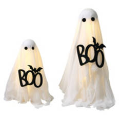 2 Piece LED Ghosts - Boo Ghosts