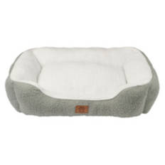 Rectangle Boucle Pet Bed, Grey