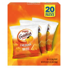 On The Go Goldfish Cheddar Packs, 20 count