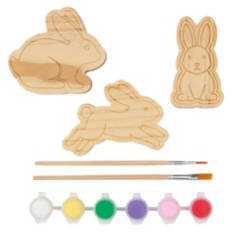 Paint Your Own Easter Wood Craft - Bunnies