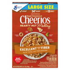 Hearty Nut Medley Maple Cinnamon Cheerios, 14.7 oz