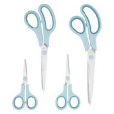 4 Piece Scissors, Light Blue