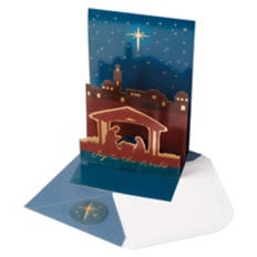 Pop Up Christmas Card - Silent Night