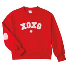 Ladies Valentine Day's Pullover - Red, XL