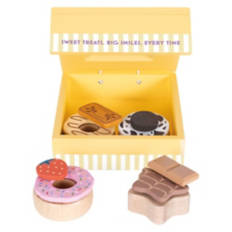 Kids Wooden Assorted Sweets Play Set - Donuts