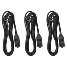 Fabric Power Extension Cord, Black