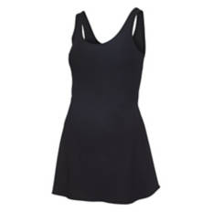 Ladies Premium Sleeveless Athleisure Dress, Black, M