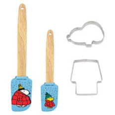 4 Pack Holiday Spatula & Cookie Cutters - Peanuts