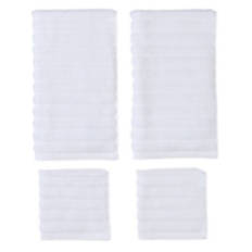 Hand Towel & Washcloth Set, White