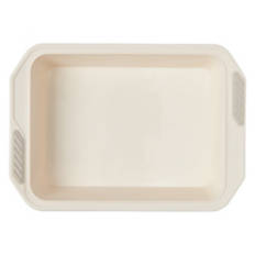 Reinforced Silicone Rectangle Pan, Cream