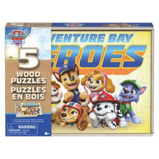 5 Piece Children's Wooden Puzzle - Paw Patrol