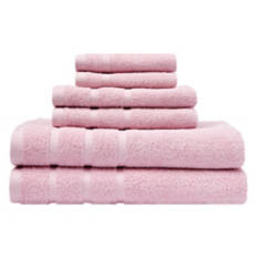 6 Piece Towel Set, Purple