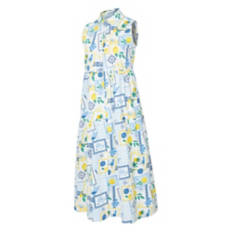 Alex's Lemonade Stand Ladies Woven Dress - Blue, L