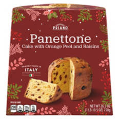 Traditional Panettone with Orange Peel and Raisins