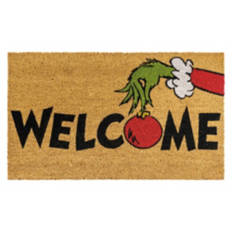 18" x 30" Holiday Coir Mat - Grinch Welcome