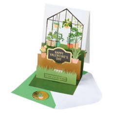 Pop Up Valentine's Day Card - Greenhouse