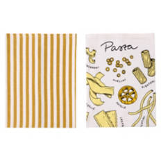 2 Pack Tea Towels - Pasta