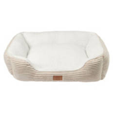 Rectangle Corduroy Pet Bed, Cream