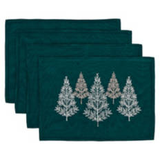 13" x 17" Holiday Placemat Set - Trees
