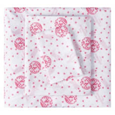 3 Piece Twin XL Size Bed Sheet Set, Disco Cowgirl