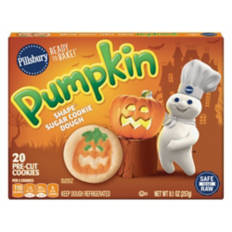 Pumpkin Shape Cookies Dough, 20 count