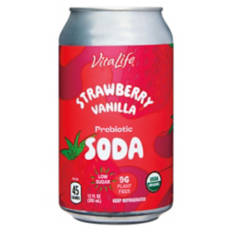 Strawberry  Vanilla Prebiotic Soda, 12 fl oz