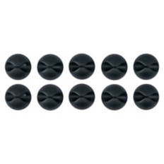 10 Pack Cable Clips, Black
