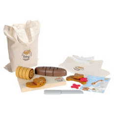 Kids Wood Food Roleplay Toy Set - Bakery