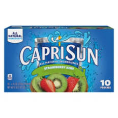 Strawberry Kiwi Mixed Flavored Juice Pouches, 6 fl oz, 10 count