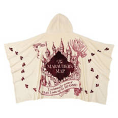 40" x 60" Harry Potter Hooded Throw - Marauder's Map