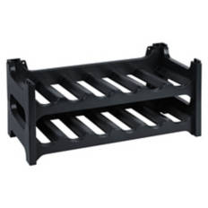 2 Pack Stackable Bottle Storage Rack, Black