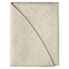 70" Round Premium Jacquard Tablecloth - White
