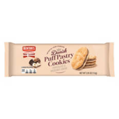 Chocolate & Hazelnut Crème Puff Pastry Cookies, 3.95 oz