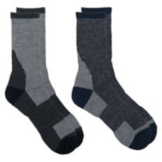 2 Pack Men's Thermal Socks - Grey & Taupe, 6-12