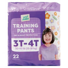 Girl's Training Pants - 3T/4T, 22 count