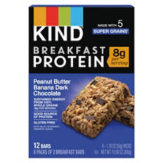Penaut Butter Banana Dark Chocolate Breakfast Protein Bars, 12 count