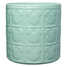 Micky Ceramic Planter, Aqua Green