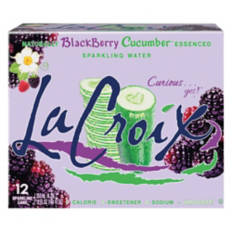 Blackberry Cucumber Sparkling Flavored Water - 12 pack, 12 fl oz