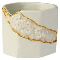 Geode Planter, White