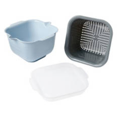 Large Cut Fruit Bowl, Blue