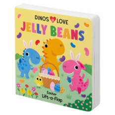 Kids Easter Board Book - Dino Loves Jellybeans