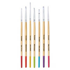 7 Pack Fine Tipped Artistic Paint Brushes