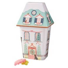 White Candy Filled Tin House
