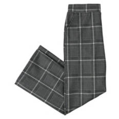 Ladies Wide Leg Ponte Pants - Gray, XL