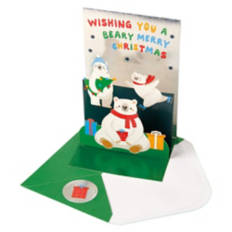 Pop Up Christmas Card - Polar Bear