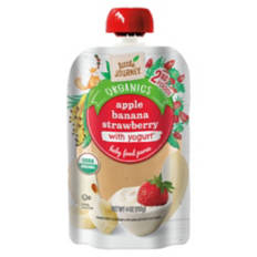 Organics Apple Banana Strawberry Yogurt Baby Food Puree, 4 oz