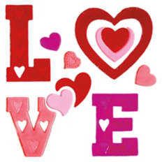 Valentine Gel Clings - Love
