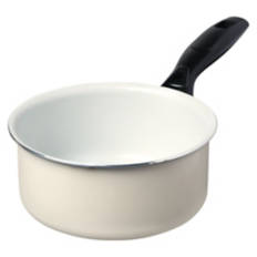 Mini Ceramic Sauce Pan, Cream